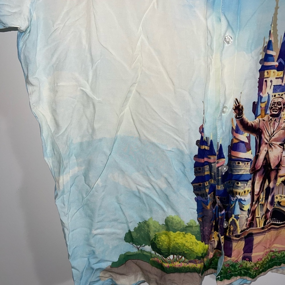 Disney Parks Cinderella Castle Partners Men's Shirt WDW 50th Anniversary XL - Picture 7 of 12